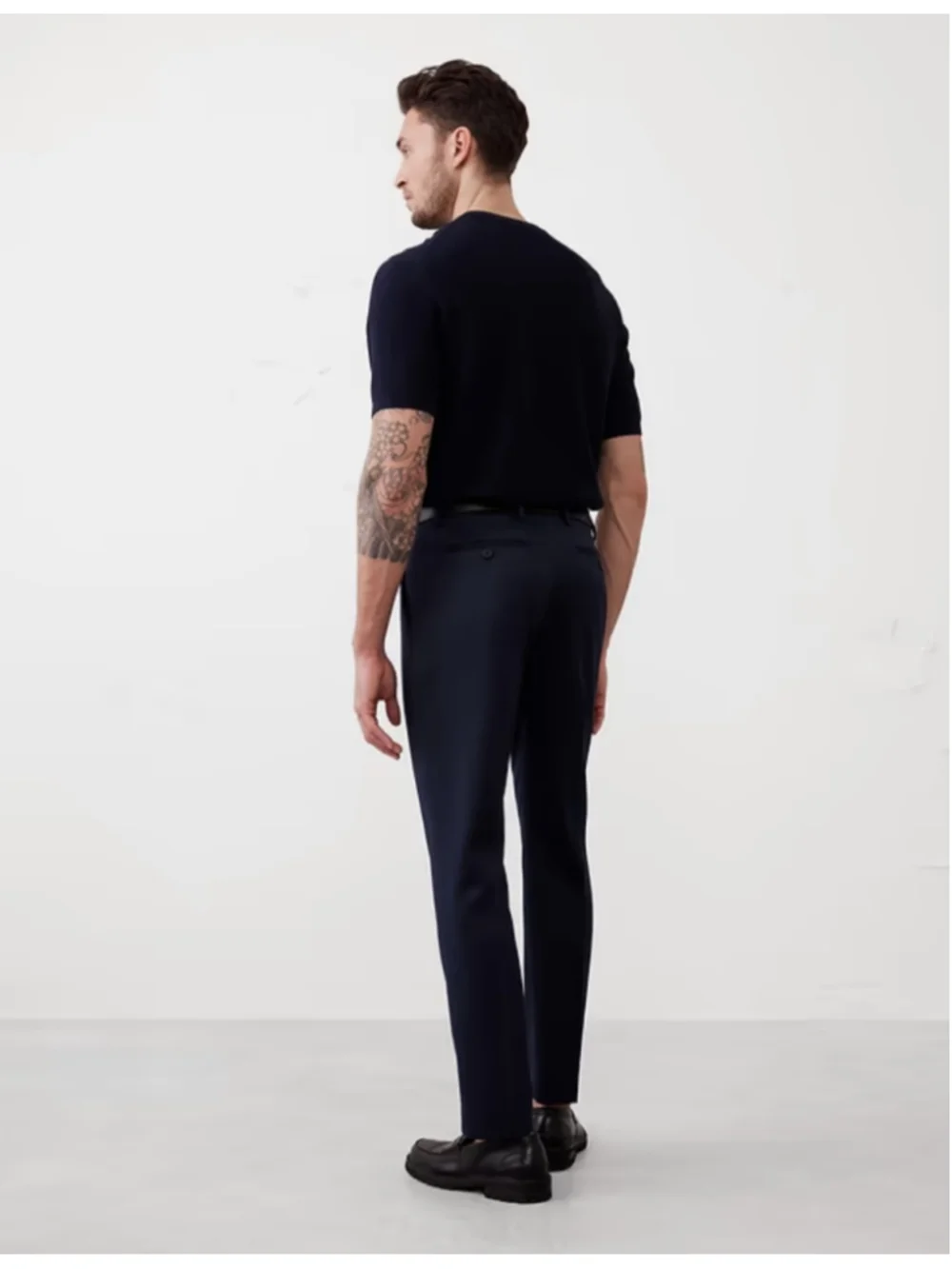 Banana Republic Men's Satin Suit Trousers Navy Blue Size 32W Pants NWT RT$170